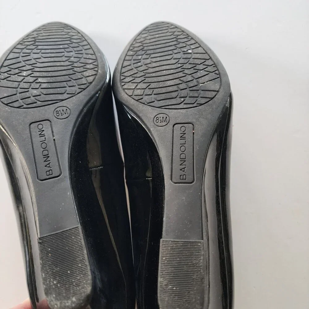 Bandolino wedges black shoes 8.5 women
